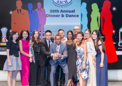 Award ceremony team photo
